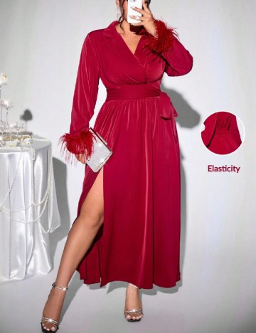 Rochie lunga SHEIN CURVE, rosu