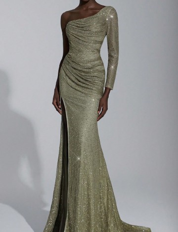 Rochie lunga SHEIN, verde