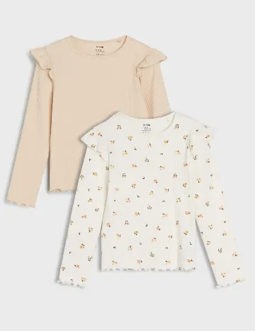 Set bluze 2 bucati Sinsay, crem