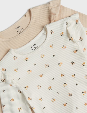 Set bluze 2 bucati Sinsay, crem