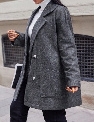 Palton SHEIN CURVE, gri