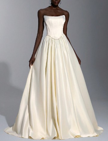 Rochie lunga SHEIN, ecru