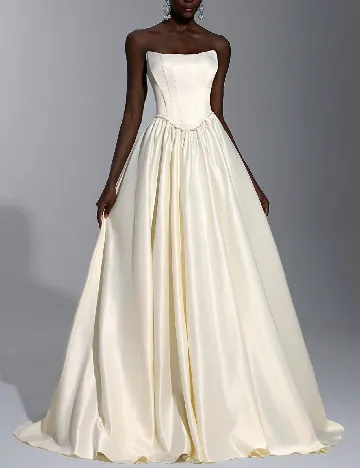 Rochie lunga SHEIN, ecru