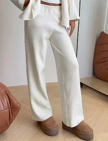 Pantaloni SHEIN, ecru