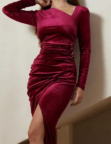 Rochie medie SHEIN, magenta