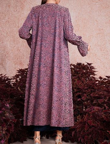 Set Rochie si Cardigan SHEIN, albastru/mov