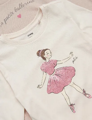 Set bluze 2 bucati Sinsay, crem/bej