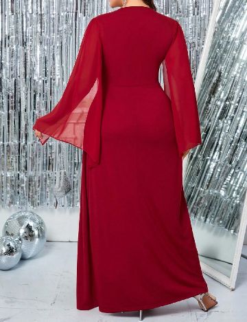 Rochie lunga SHEIN CURVE, rosu