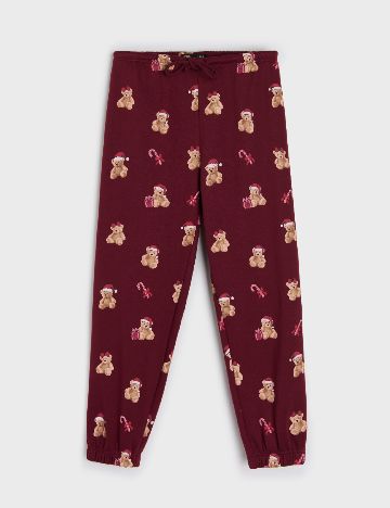 Pantaloni Sinsay, visiniu