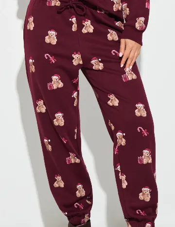 Pantaloni Sinsay, visiniu