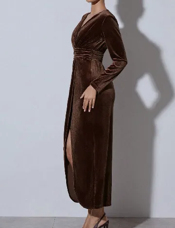 Rochie medie Cosmina, maro