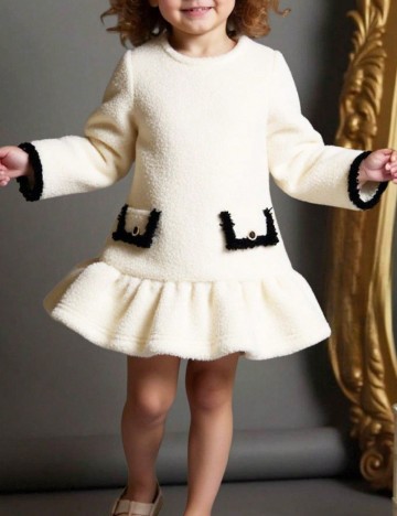 Rochie Shein Kids, ecru