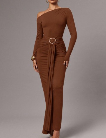 Rochie lunga SHEIN, maro