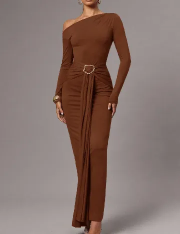 Rochie lunga SHEIN, maro