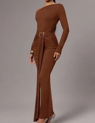 Rochie lunga SHEIN, maro