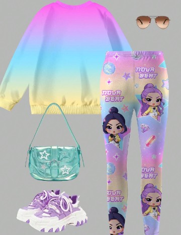 Compleu Shein Kids, mix culori