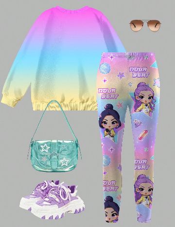 Compleu Shein Kids, mix culori