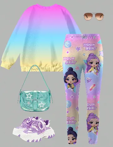 Compleu Shein Kids, mix culori