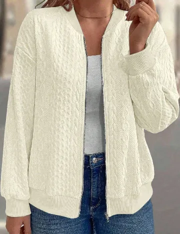 Bluza SHEIN CURVE, ecru