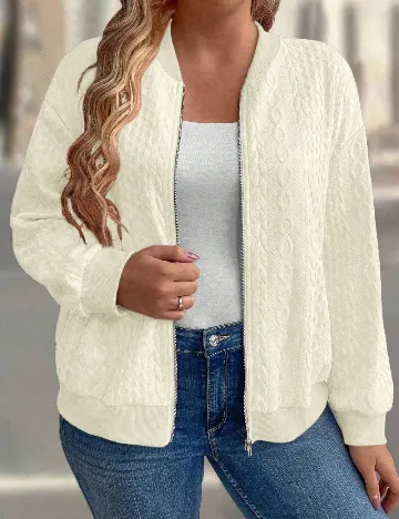 Bluza SHEIN CURVE, ecru