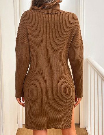 Rochie scurta SHEIN, maro