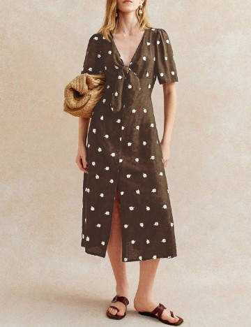 Rochie medie SHEIN, maro