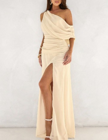 Rochie lunga SHEIN, crem