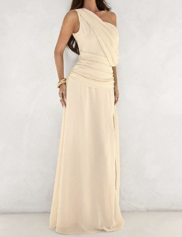 Rochie lunga SHEIN, crem
