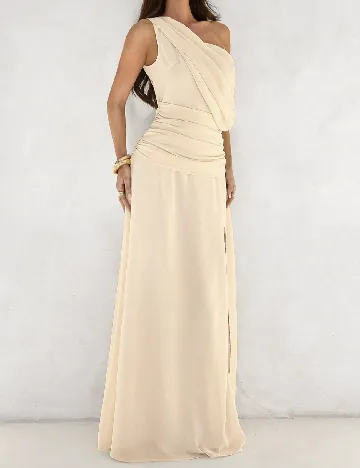 Rochie lunga SHEIN, crem