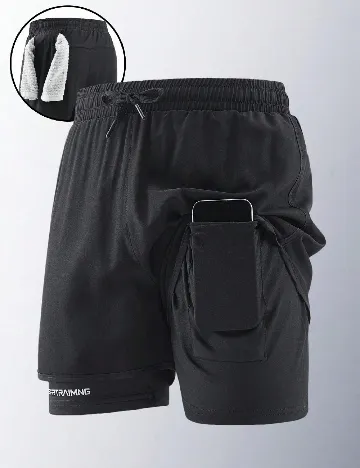 Pantaloni scurti SHEIN, negru
