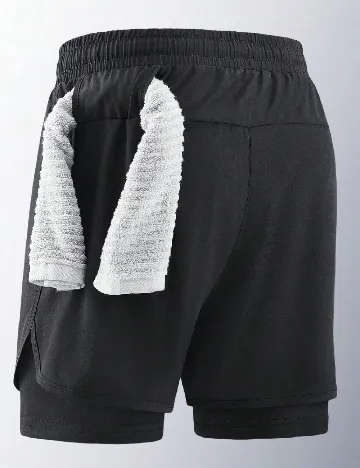 Pantaloni scurti SHEIN, negru