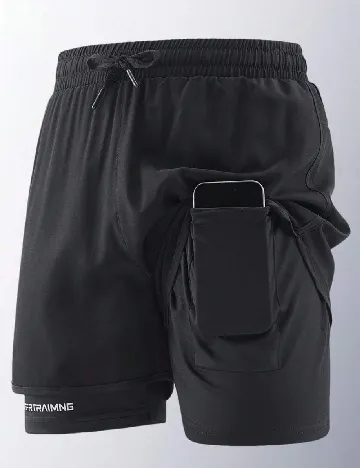 Pantaloni scurti SHEIN, negru