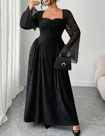 Rochie lunga SHEIN CURVE, negru