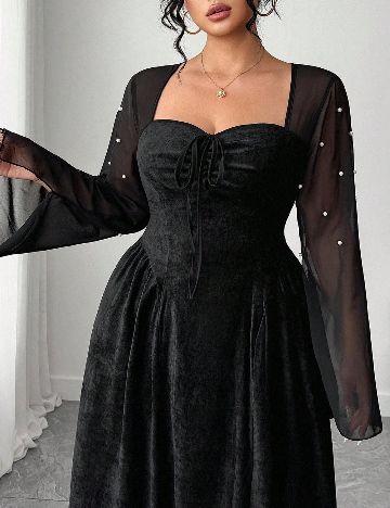 Rochie lunga SHEIN CURVE, negru