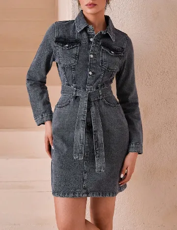 Rochie scurta SHEIN, gri