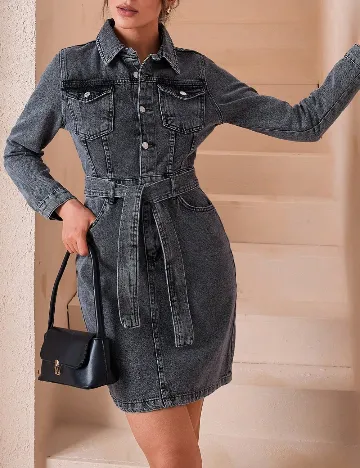 Rochie scurta SHEIN, gri