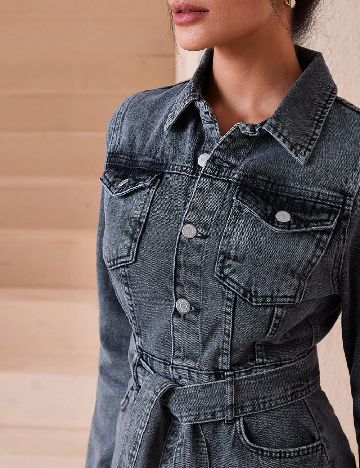 Rochie scurta SHEIN, gri