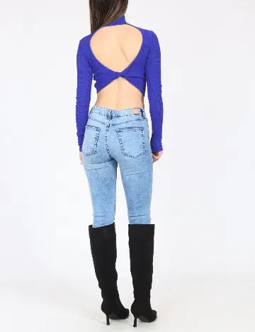 Top Bershka, albastru