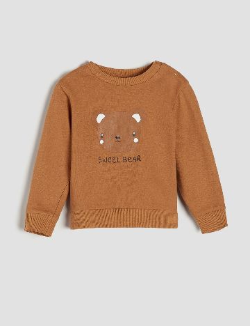 Set bluze 2 bucati Sinsay, maro/alb