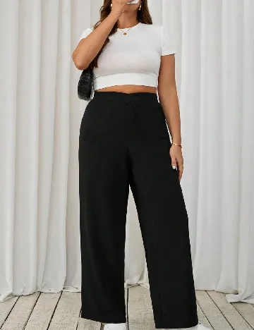 Pantaloni SHEIN CURVE, negru