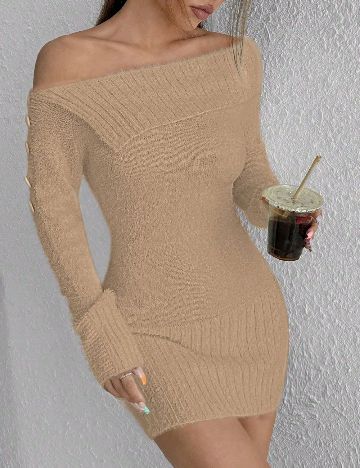 Rochie scurta SHEIN, maro