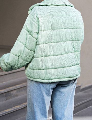 Geaca SHEIN CURVE, verde