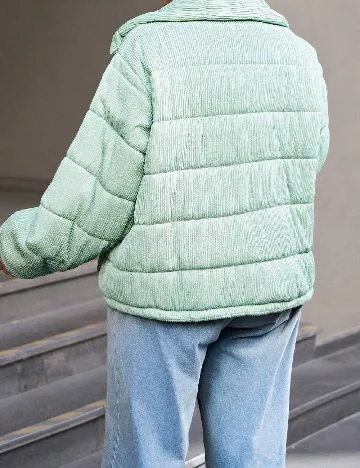 Geaca SHEIN CURVE, verde