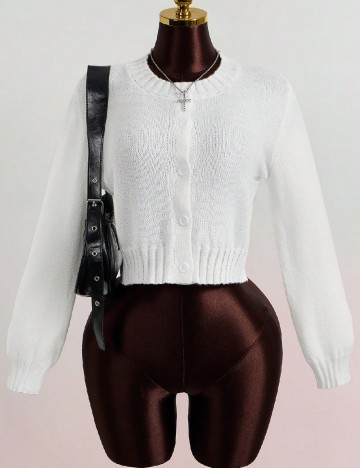 Cardigan SHEIN, alb