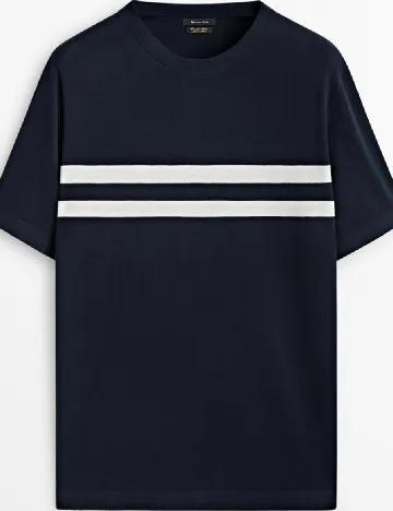 Tricou Massimo Dutti, bleumarin