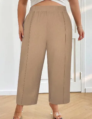 Pantaloni SHEIN CURVE, maro