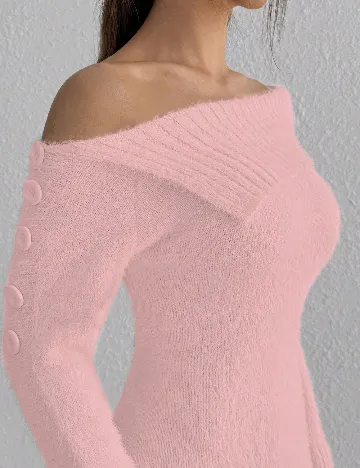 Rochie scurta SHEIN, roz