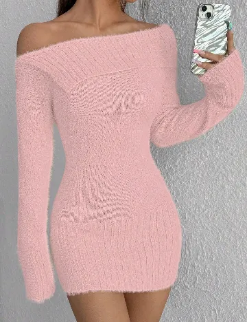 Rochie scurta SHEIN, roz