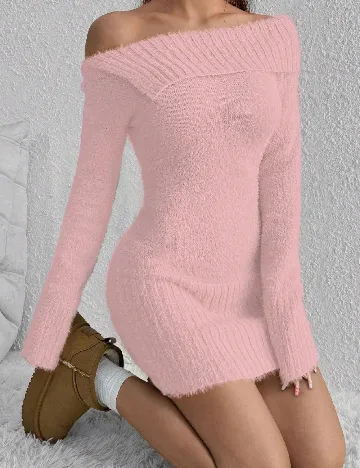 Rochie scurta SHEIN, roz