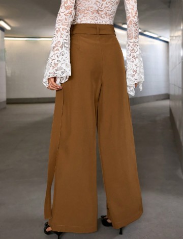 Pantaloni SHEIN, maro